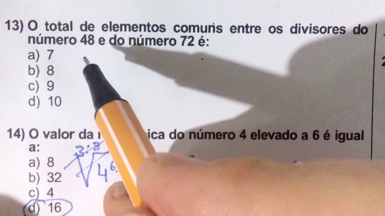5 QUESTÕES DE CONCURSO DE MATEMÁTICA BR - Super Indicado para Concurseiros - Bancas FCC e IBFC