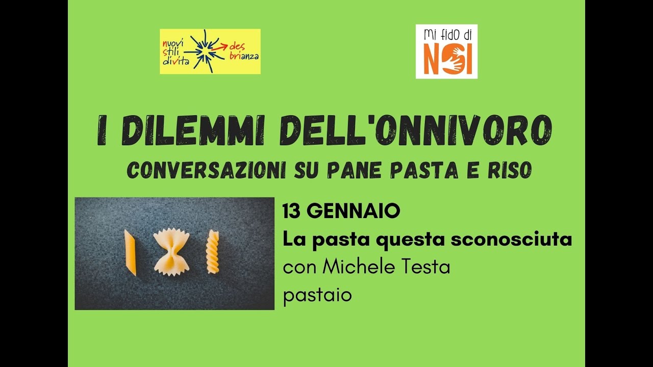 I dilemmi dell'onnivoro: la pasta questa sconosciuta