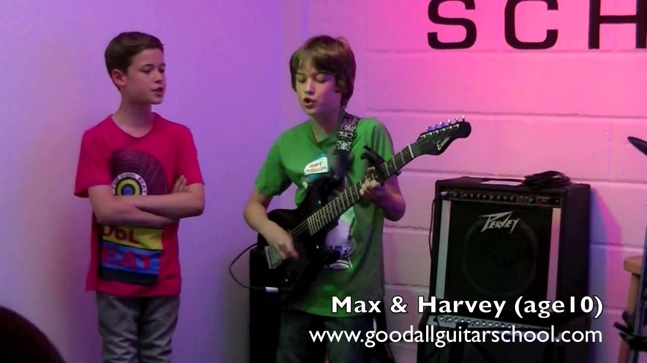 Max & Harvey Mills - Amazing cover, Taio Cruz - Dynamite, Goodall Guitar School, 14th June 2013