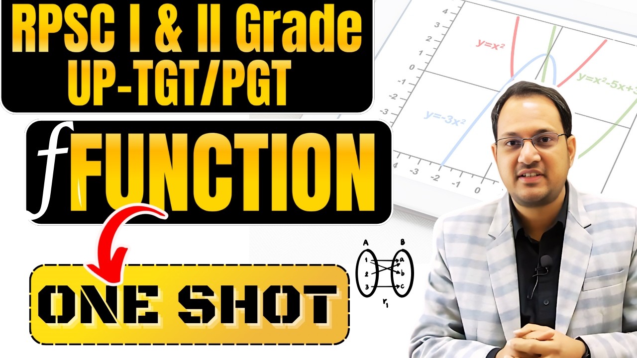 Functions for RPSC I & II Grade | UP-TGT/PGT Exam | One-Shot Complete Revision