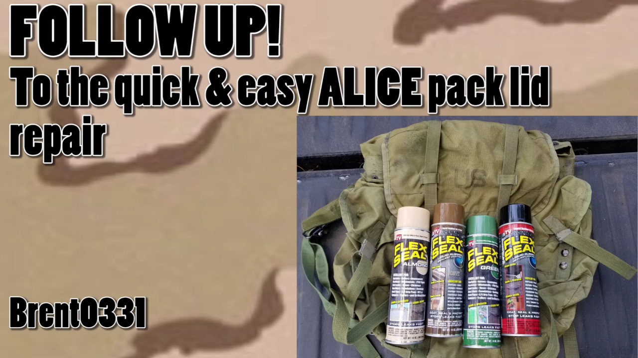 ALICE PACK lid repair UPDATE!