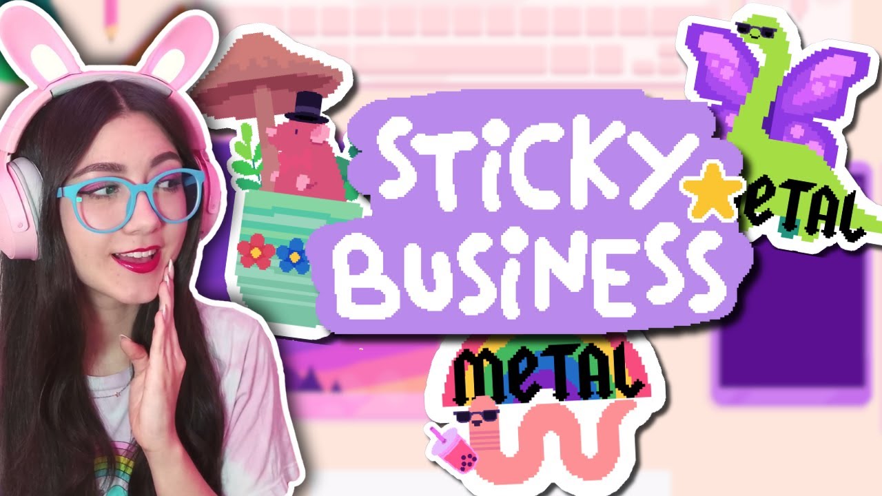 making MORE silly stickers! Sticky Business #2