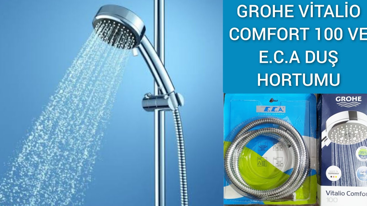 GROHE DUŞ BAŞI VE E.C.A DUŞ HORTUMU MONTAJI