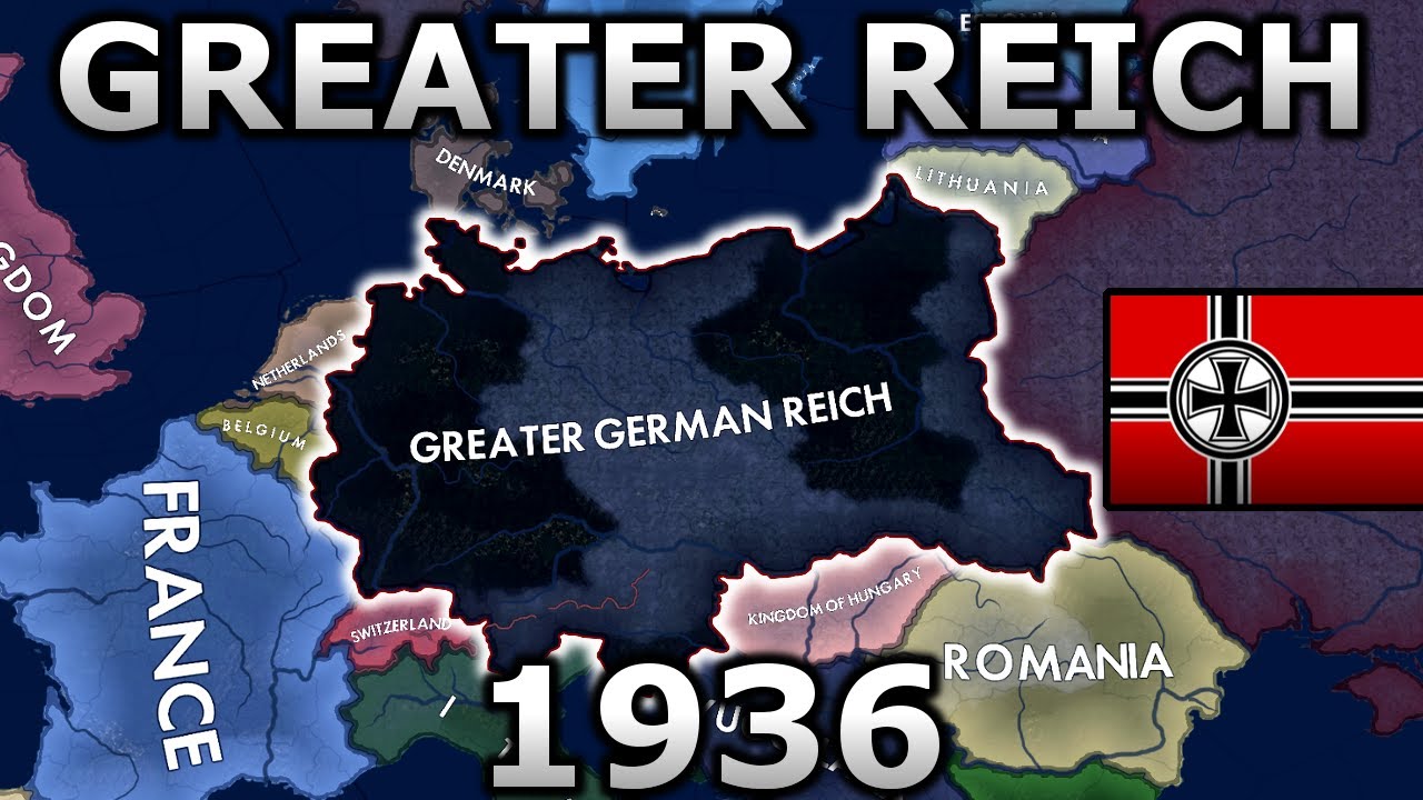 What if a Greater German Reich existed in WW2? | HOI4 Timelapse