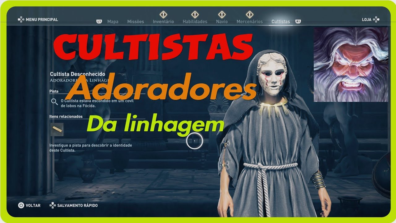 Assassin's Creed Odyssey _ Eliminar Adoradores da linhagem