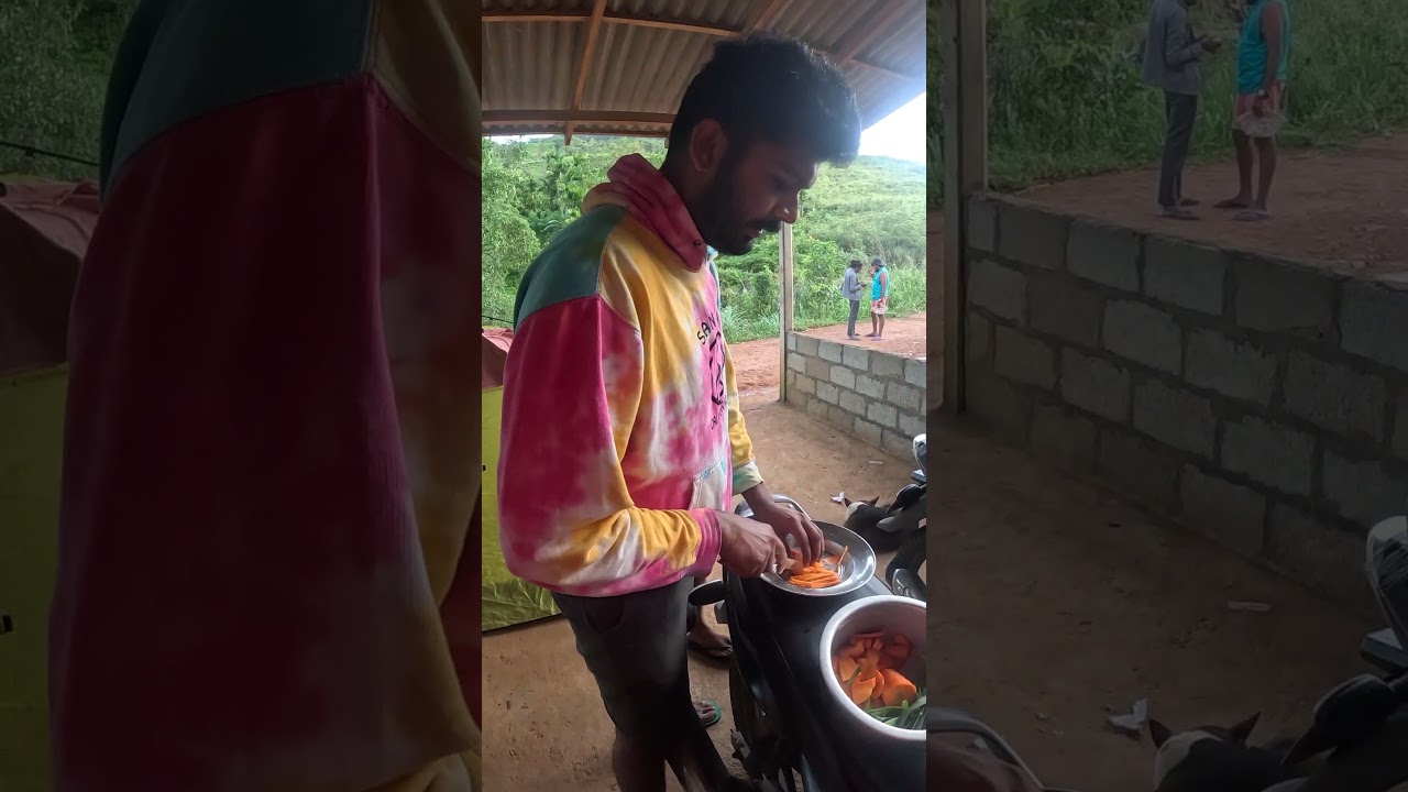 Wild Cooking in the Jungle &ndash; Noodles by a Hidden Waterfall, Waterfall Cooking & Veg Cutting ASMR