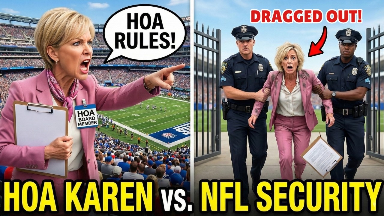 HOA Karen Tried Enforcing HOA Rules During an NFL Game &mdash; Stadium Security Dragged Her Out