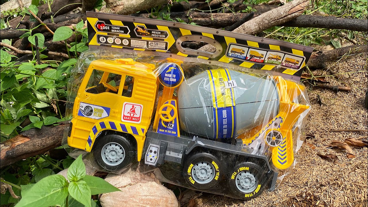 Mencari dan merakit mobil mobilan truk molen besar, Dump truk, Excavator beko, Mobil box Truk tangki