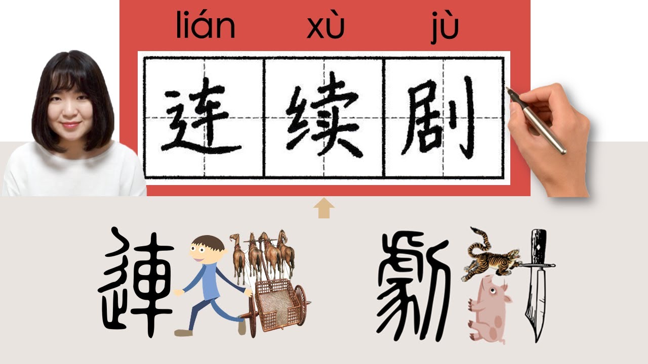 连续剧/連續劇/lianxuju_(TV serial)How to Pronounce & Write Chinese Word & Character #newhsk3