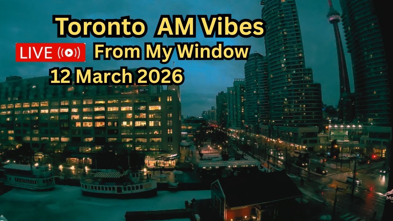 🔴Toronto Window Cam LIVE HD | MaoChow Adventure 12th March 2026  AM vibes