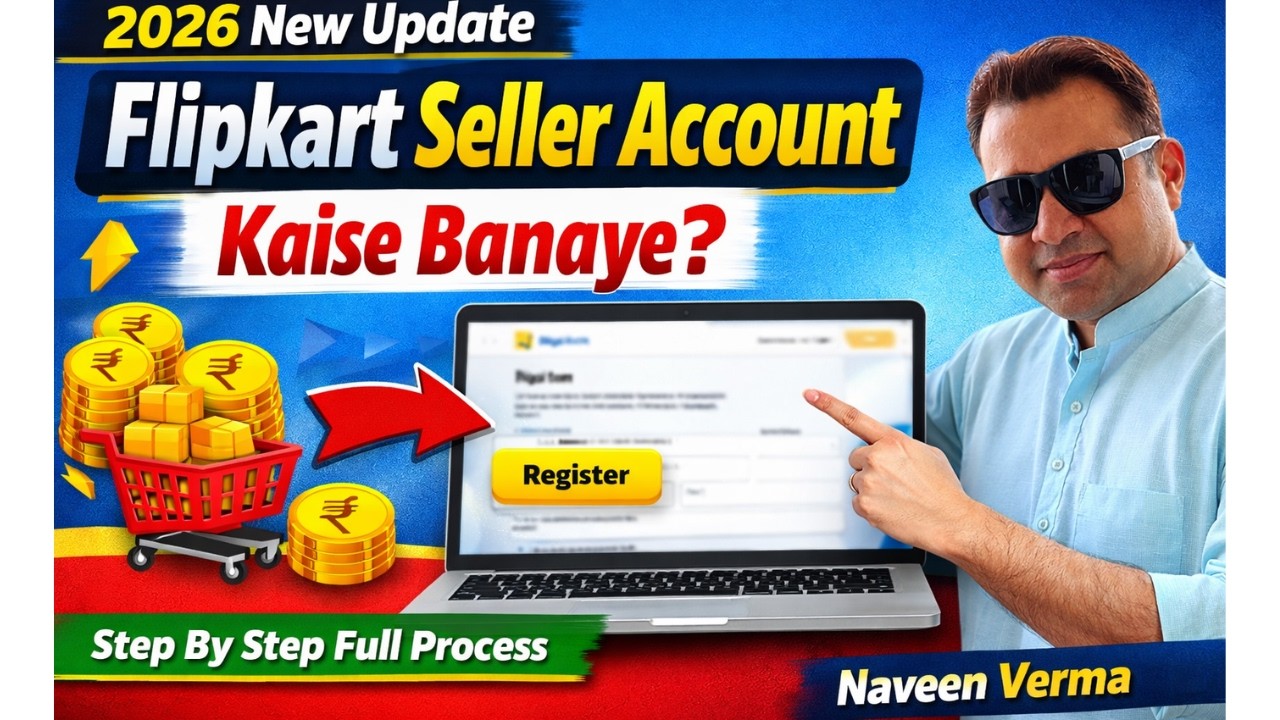Flipkart Seller Account Kaise Banaye 2026 | Step By Step Full Registration Process (New Update)