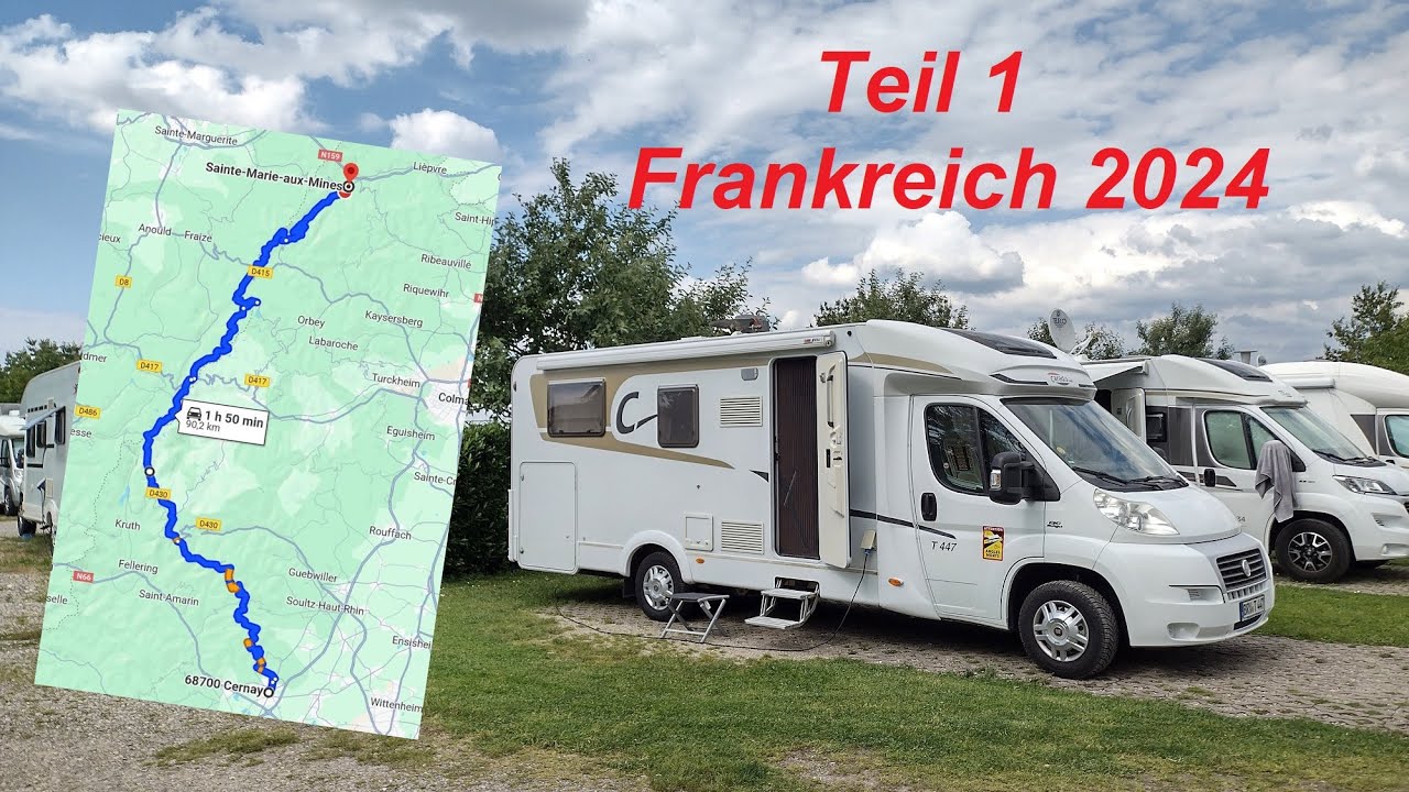 Route de Cretes Teil 1, Frankreich Grand Est 2024 - Die Anreise
