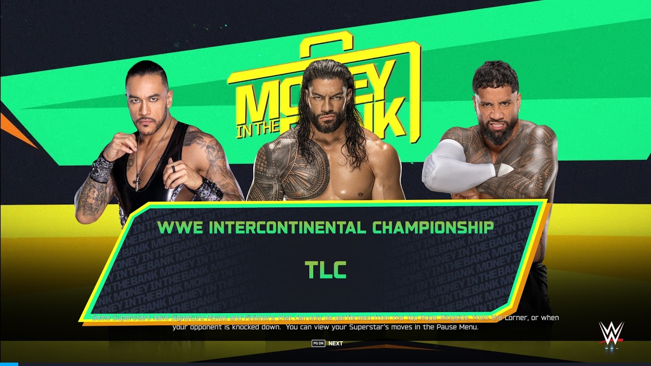 Roman Reigns vs Jey Uso vs Damian Priest | TLC Match at Money in the Bank