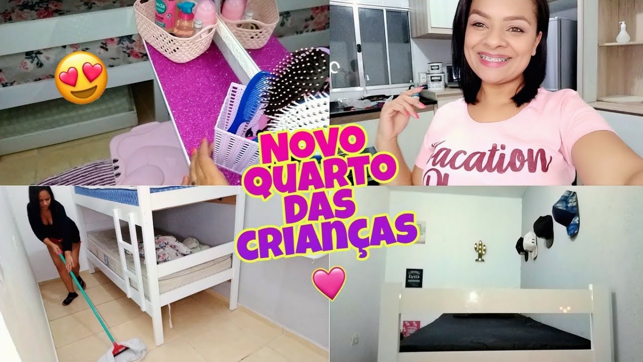 FINALIZEI O QUARTO DAS CRIANÇAS 😱 QUARTO PEQUENO COMPARTILHADO ♥️