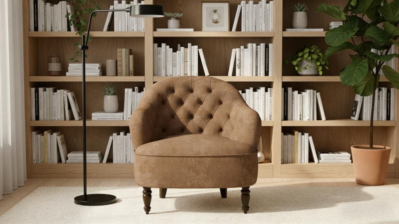 Button Tufted Armchair | Timeless Design for Your Living Room