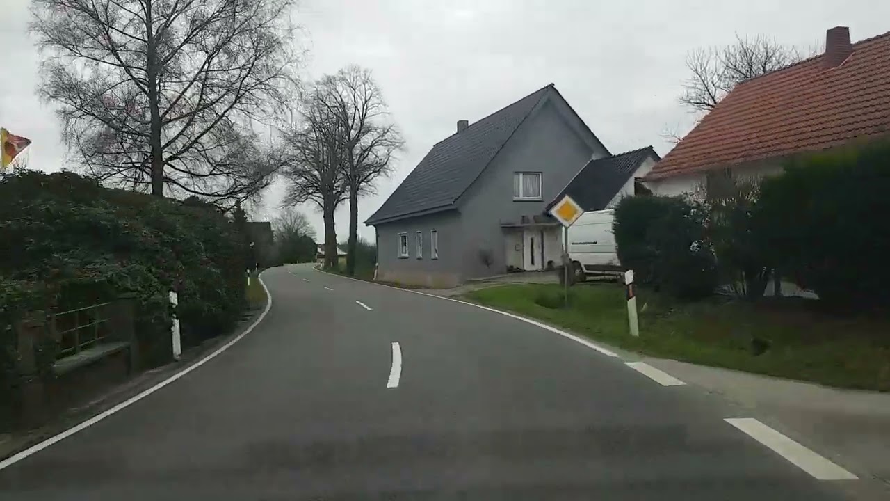 Anfahrt Dissen am Teutoburger Wald im Landkreis Osnabrück in Niedersachsen Deutschland