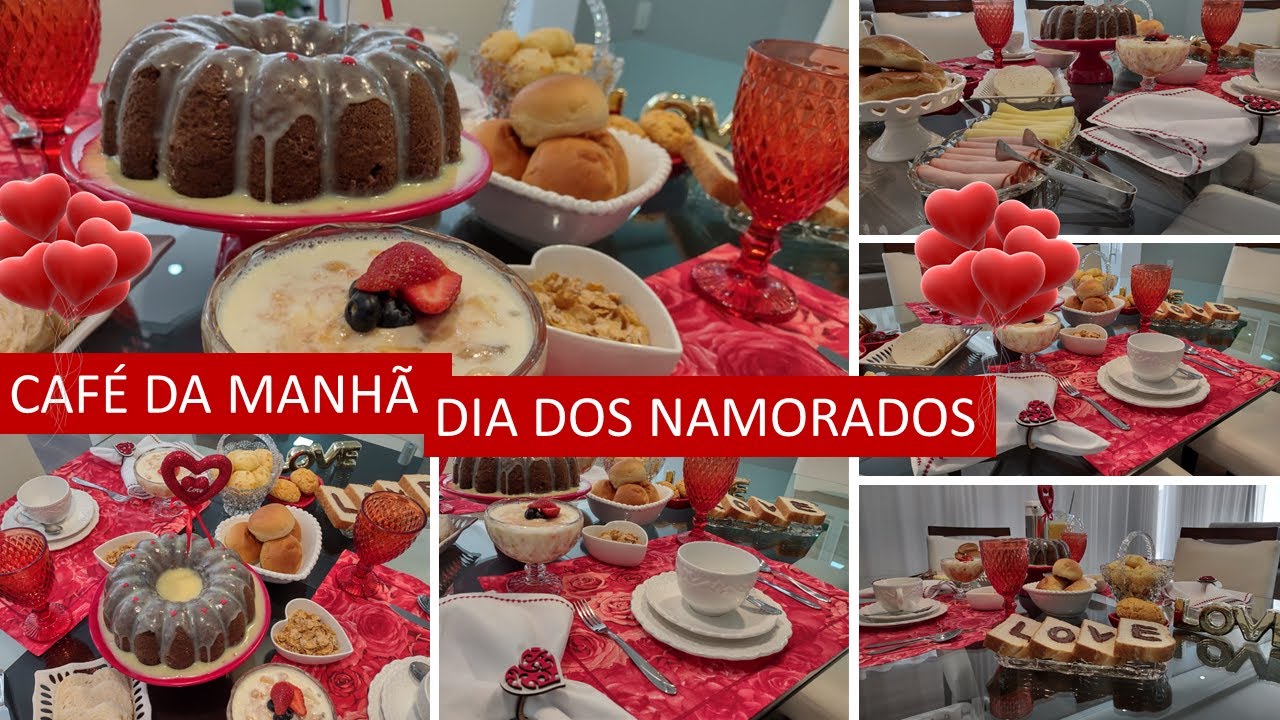 MESA POSTA DIA DOS NAMORADOS | SUGESTÃO DE CAFÉ DA MANHÃ PARA O DIA DOS NAMORADOS | SIMONE SALDANHA