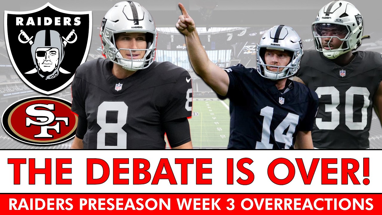 Kirk Cousins WINS Raiders QB Job Over Mendoza! NFL Preseason Week 3 Overreactions After 49ers Game