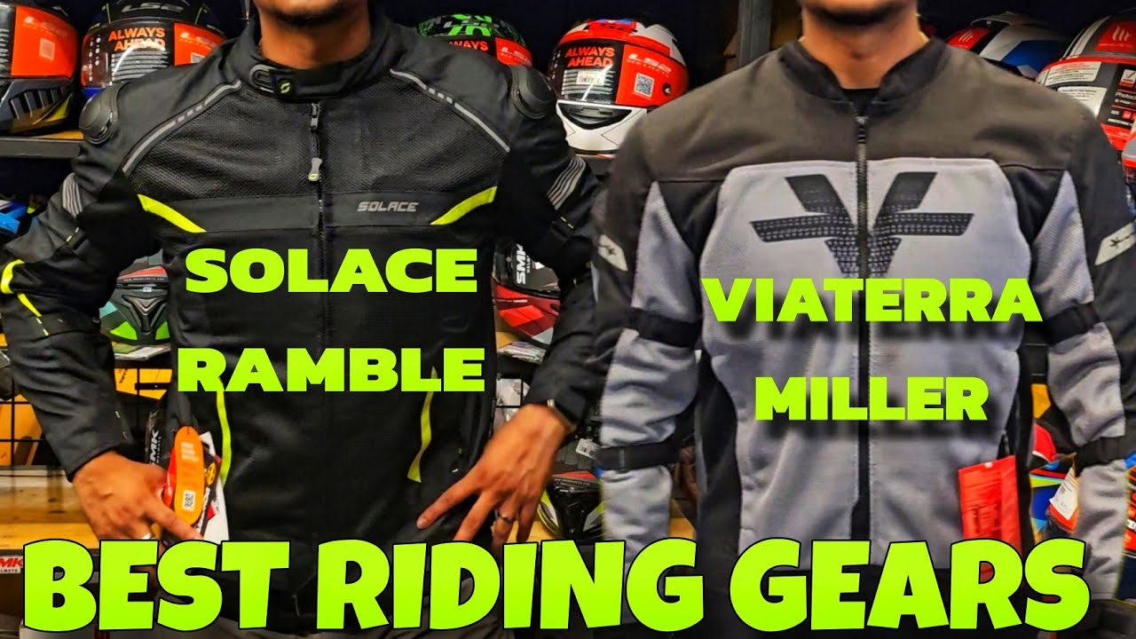 BEST RIDING JACKETS AND GEARS IN MUMBAI| Solace ramble and viaterra miller  jacket