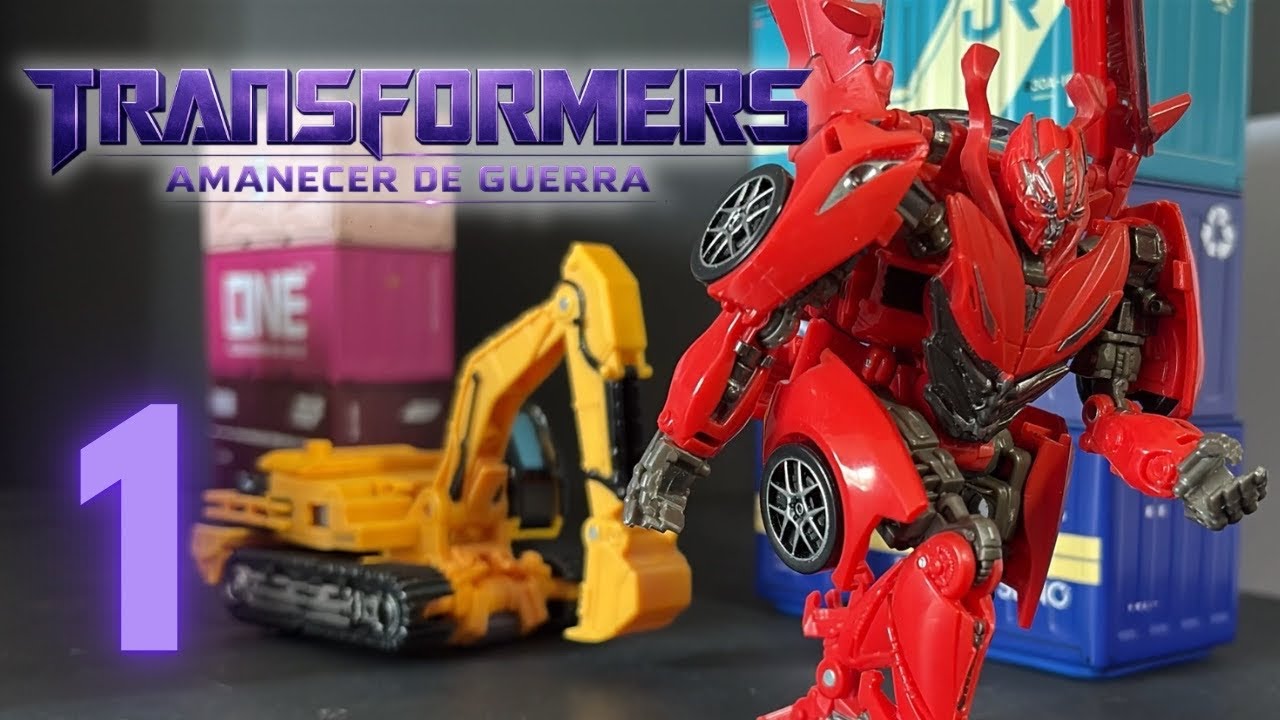 Transformers Stop Motion Series. Amanecer de Guerra: Autobot Dino vs Decepticon Scrapmetal