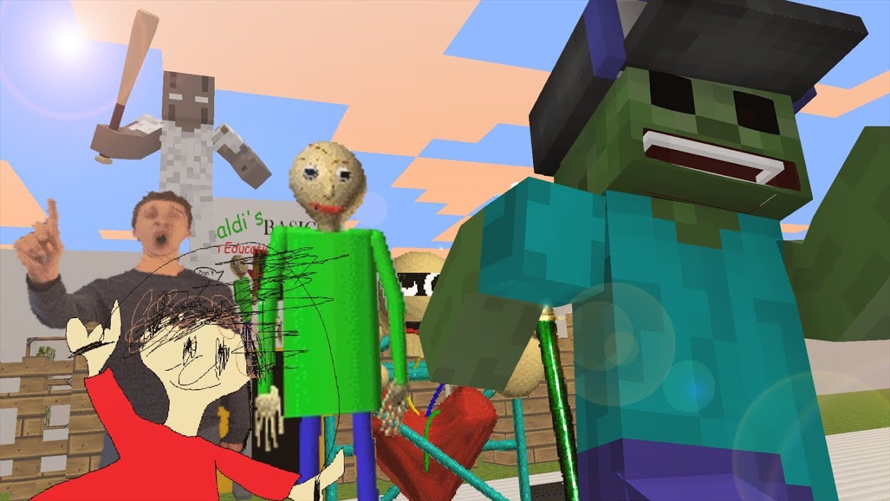 Baldi's Basic vs Granny Minecraft Animation - MINECRAFT ANIMATION