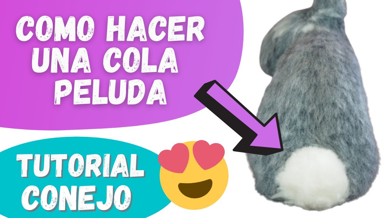 🐰 NEEDLE FELTING como hacer un CONEJO - Tutorial principiantes en ESPAÑOL 🐰