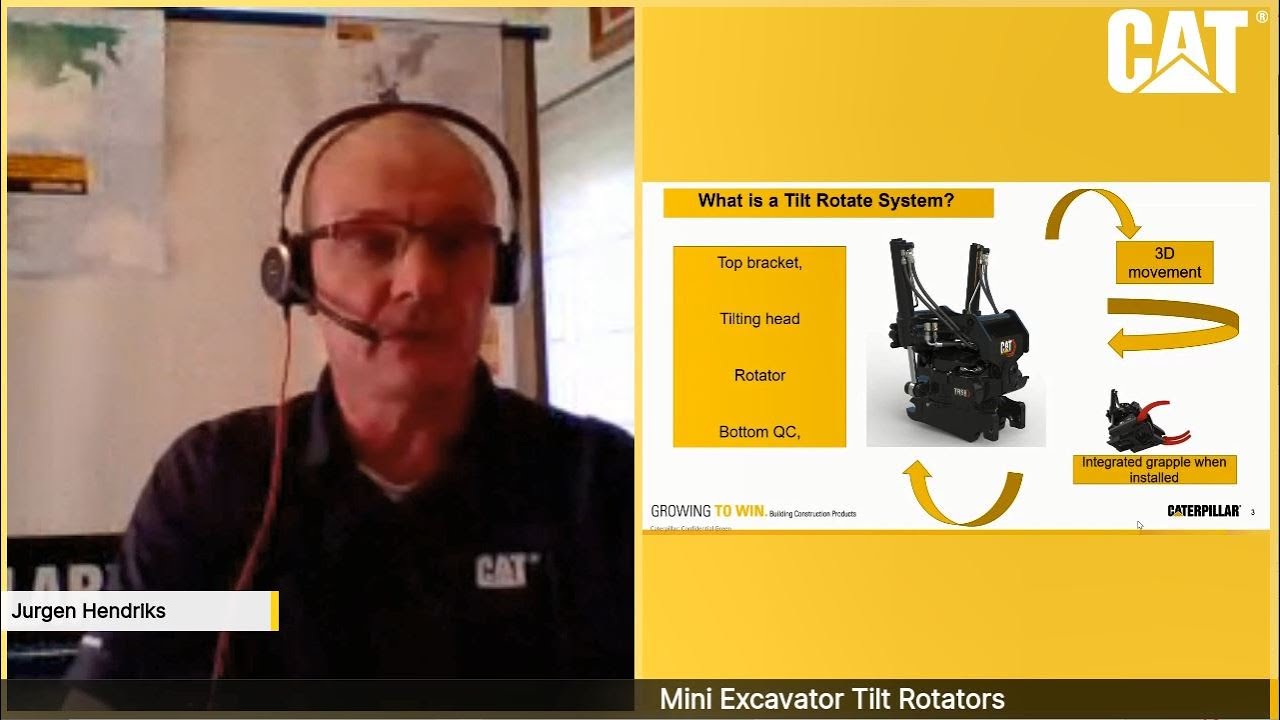 Cat® At Home Series – Tilt Rotators with Attachments Specialist Jurgen Hendriks