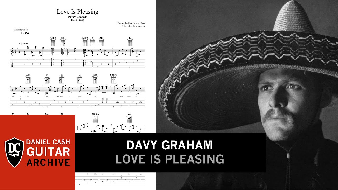 Davy Graham - Love Is Pleasing (Note-for-note Guitar Transcription)