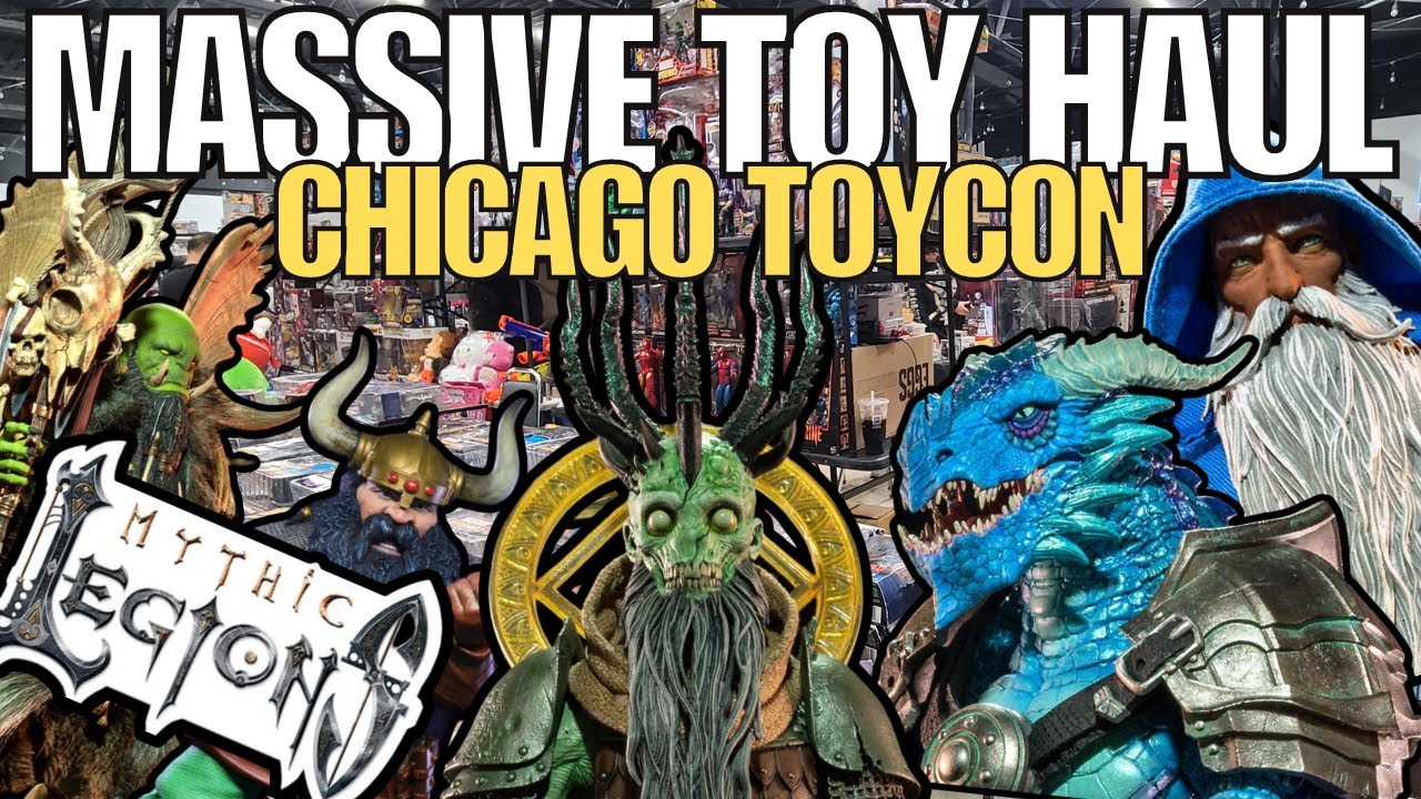 CRAZY Mythic Legions Haul! Showing you EVERYTHING I picked up this year! Chicago ToyCon Toy Hunt!