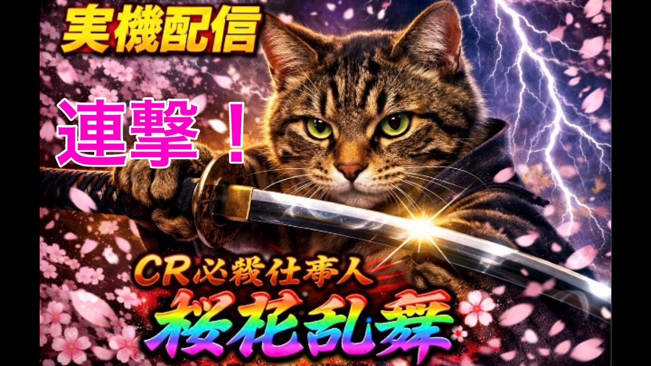【パチンコ実機配信】C Rぱちんこ 必殺仕事人 桜花乱舞：江戸の闇に舞う仕置桜！【ライブ配信】#パチンコ #実機配信 #必殺仕事人