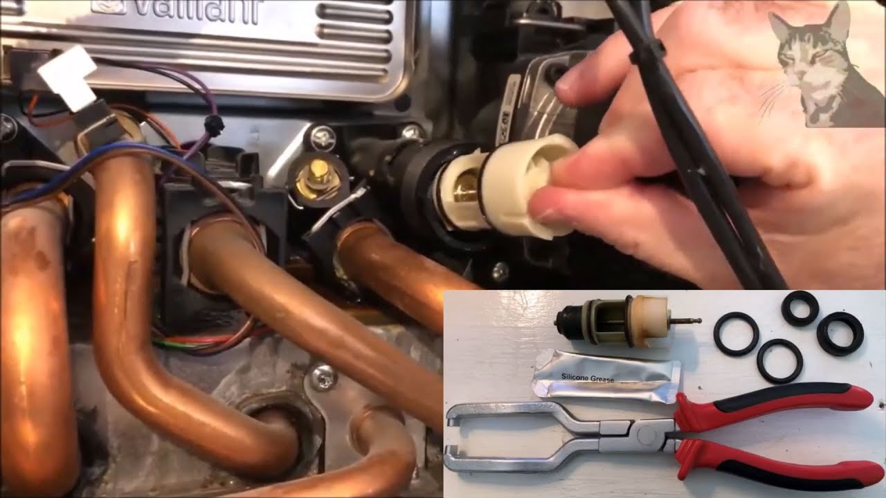 Замена картриджа распределительного клапана на Vaillant Ecotec 832
