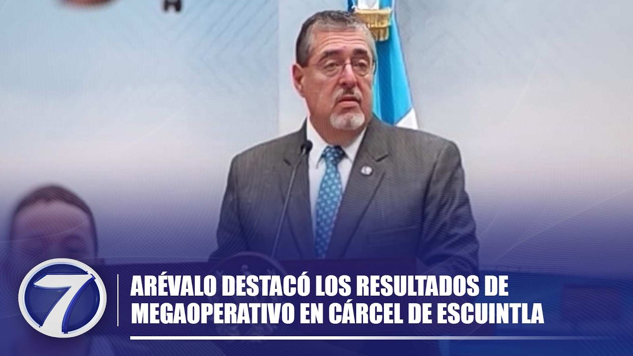 Arévalo destacó los resultados de megaoperativo en cárcel de Escuintla
