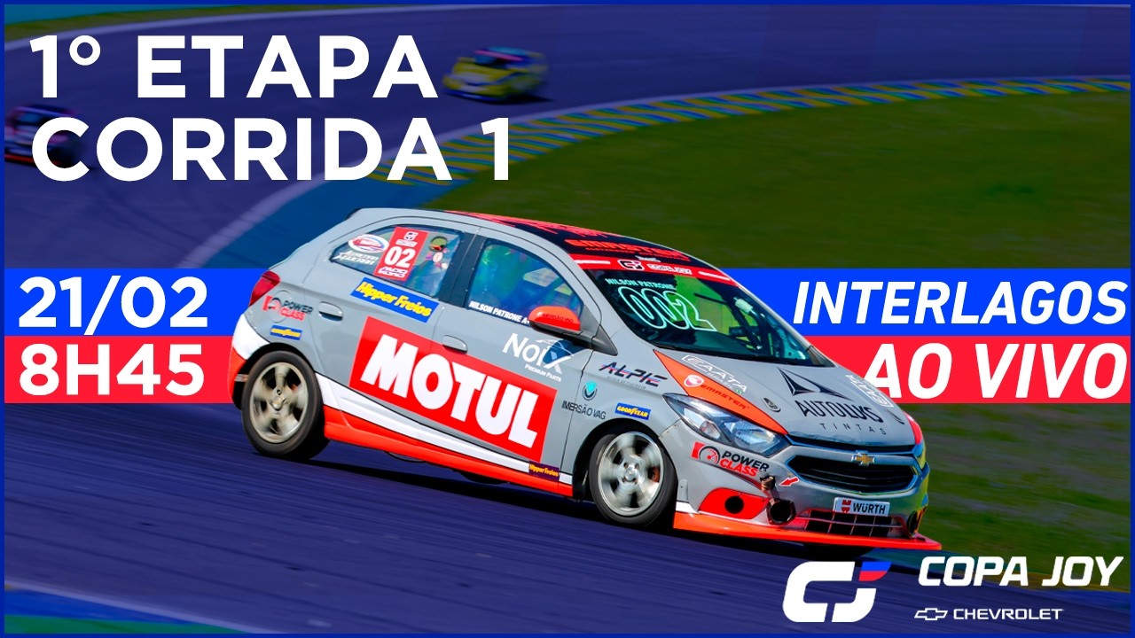 Copa Joy Chevrolet | 1° Etapa | 21/02/2025 | Corrida 1 🔴 AO VIVO
