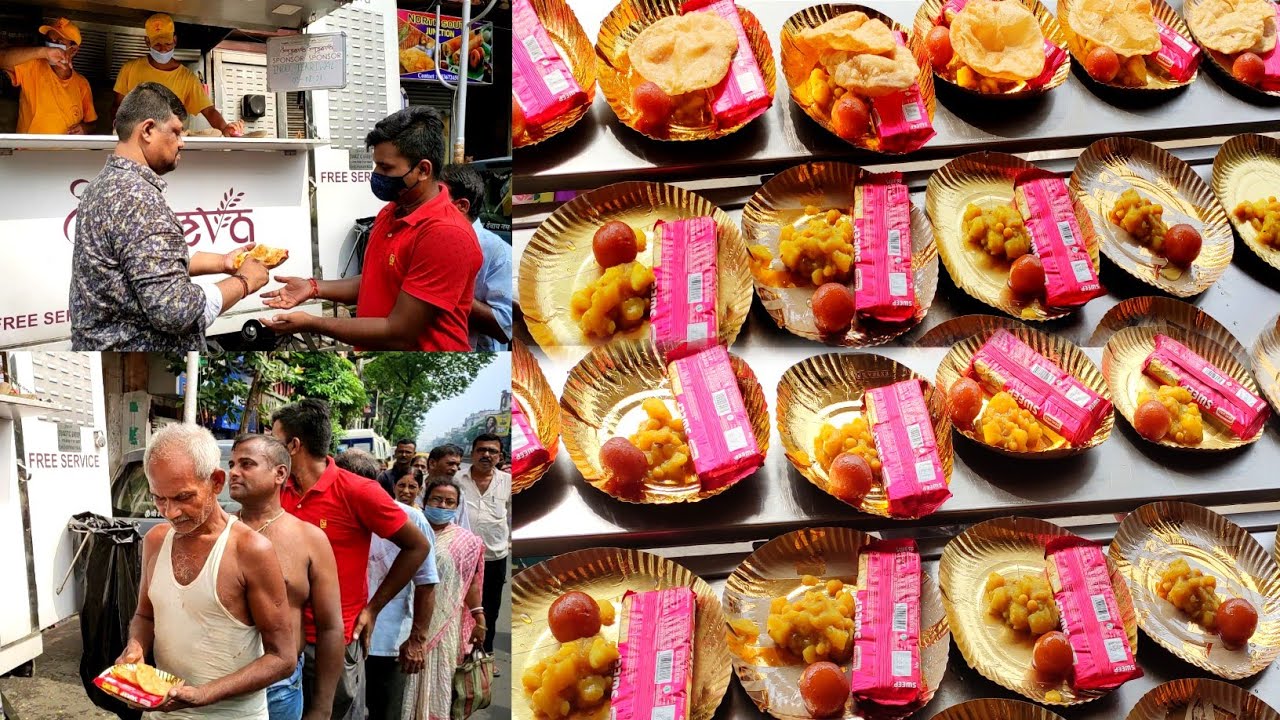 Serving Free Food For Needy People | Ann Seva by Narayani Namo Namo Kolkata