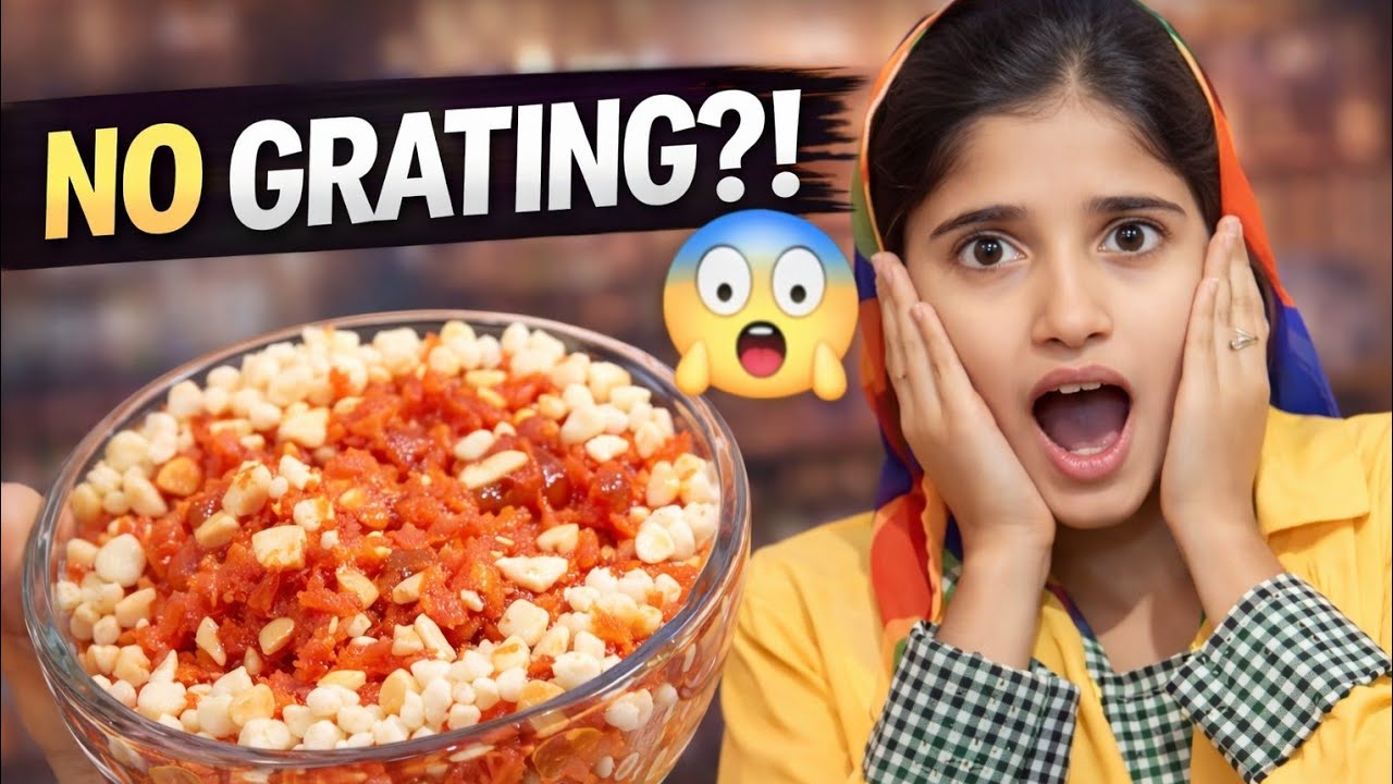 No Grater? Make Perfect Gajar Ka Halwa at Home! 🥕😱 | Family Reaction 