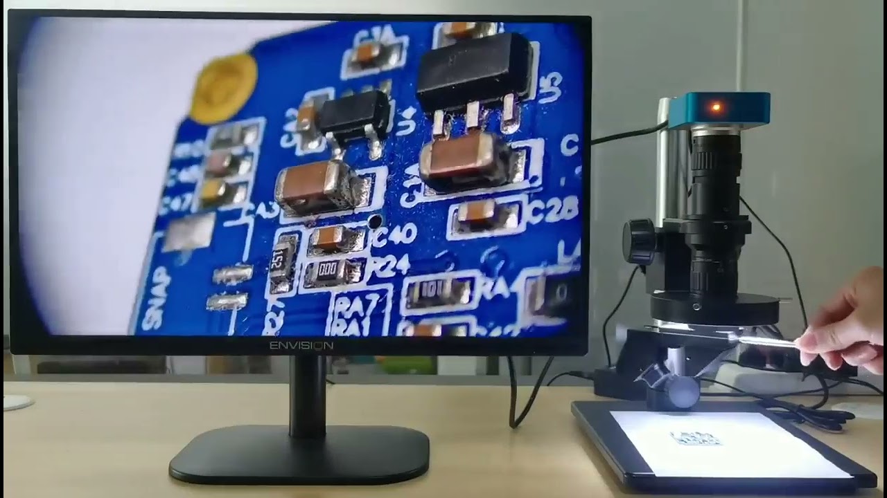 3D Microscope 360&deg; View capture for PCB Test | Soldering review | Electronics Library