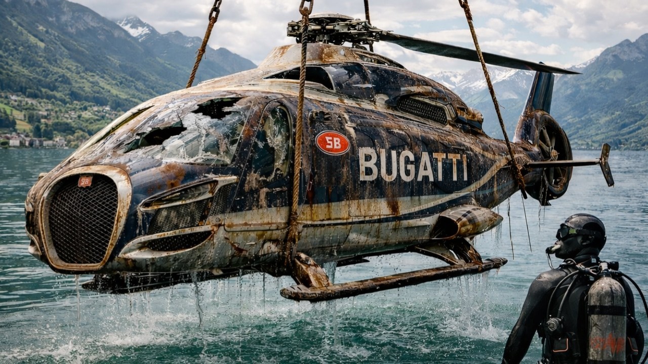 Millionaire Bought a $350M Abandoned Bugatti Hyper Helicopter for $30K and Brought It Back to Life