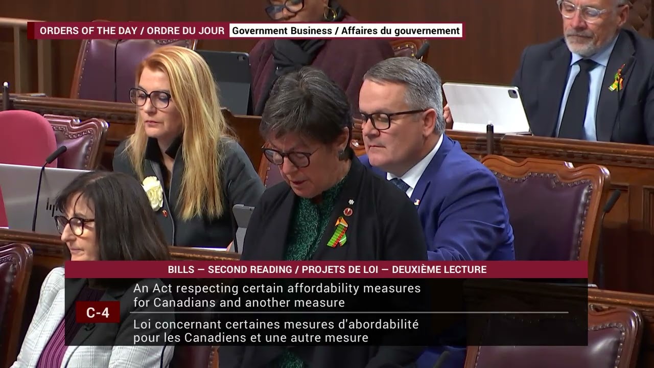 Senator Pate on Bill C-4 and Affordability for Canadians