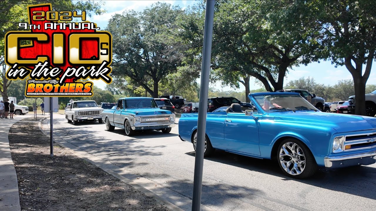 1200+ Classic Trucks Rolling Out of C10s In The Park At Waxahachie Texas
