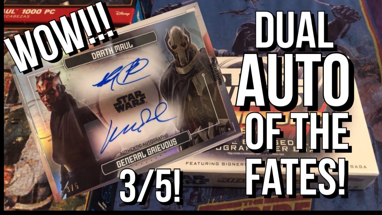 ABSOULETLY INSANE 3/5 DUAL AUTOGRAPH PULL!!!!!! 2022 Topps Star Wars Signature Series 12 Box Break!
