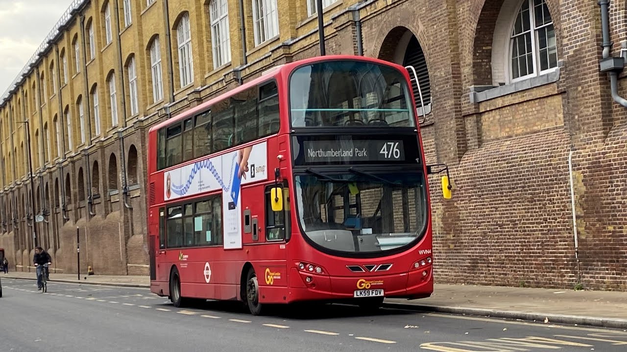 *Fast* Go-Ahead London Route 476 | Wrightbus Gemini 2 Volvo B9TL (WVN4, LK59FDV)