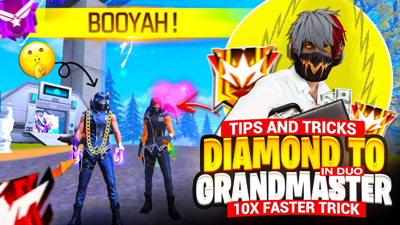 How To Push Rank In Duo Br ✅| Secret Rank Push Strategy | Every Duo Game Booyah Glitch 🔥