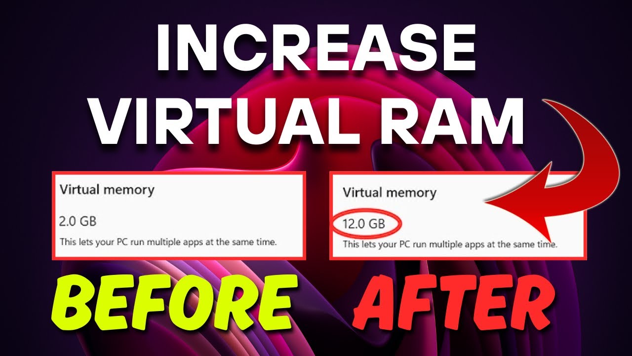 Fix High Memory Usage - Increase Virtual RAM in Windows 11/10