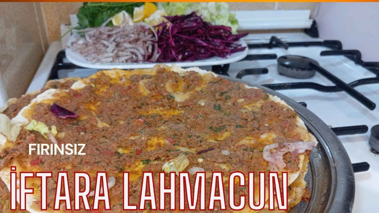 Fırınsız Taş Fırın Tadında Lahmacun/Evde Kolay ve Lezzetli Tarif
