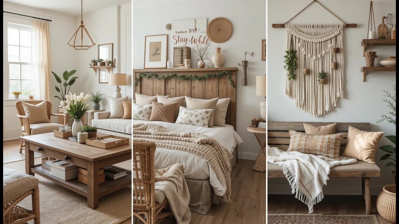 Transform Your Home with Boho Farmhouse Decor: DIY Styling Ideas for a Relaxed & Rustic Look