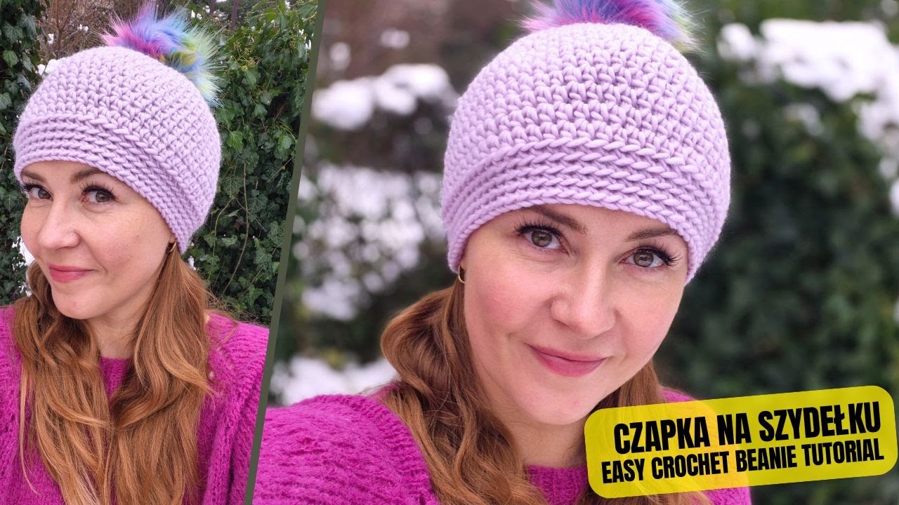 Jak zrobić czapkę na szydełku 100% Merino &mdash; tutorial dla początkujących | crochet 1-hour beanie