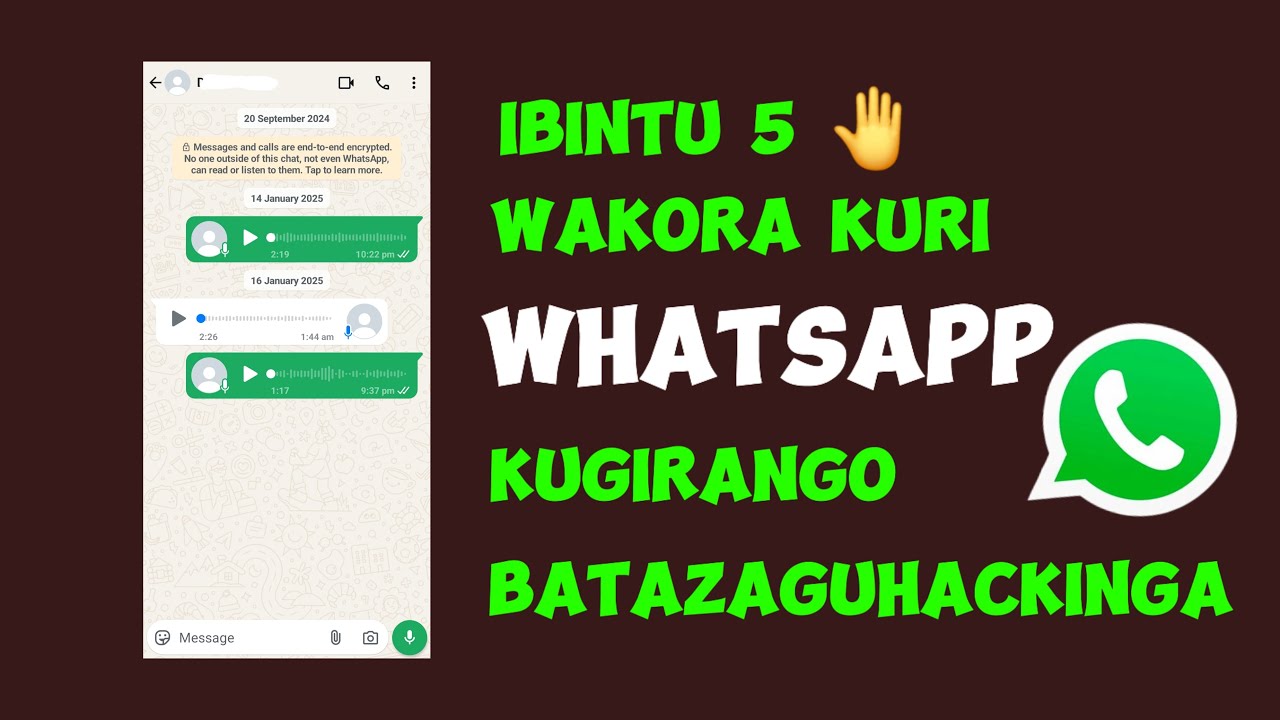 WHATSAPP YAWE BAYIHACKINZE 🙄🙄 DORE IBINTU 5 WAKORA MBERE YUKO BAGUHACKINGA