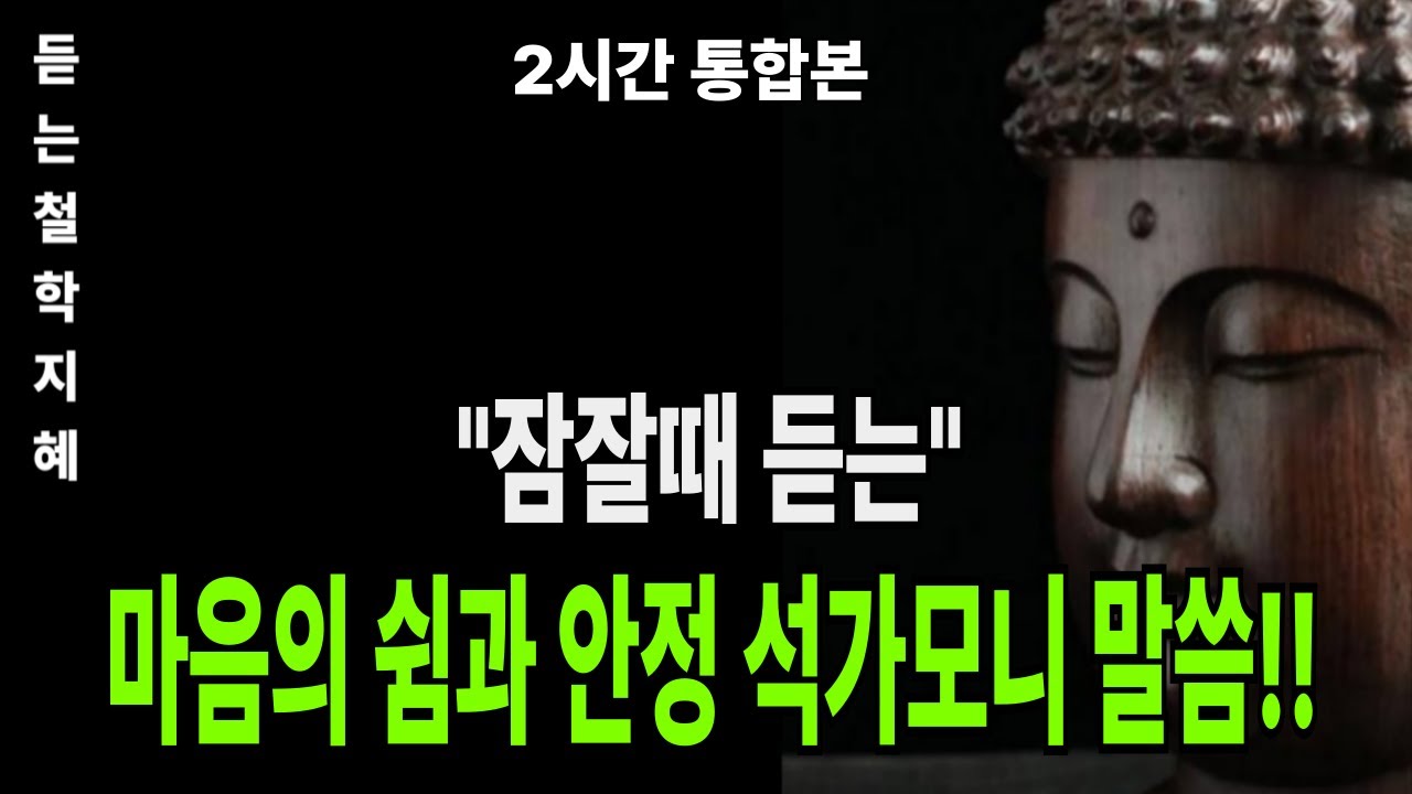 잠잘때듣는 매일 듣는 수면과 힐링을 위한 석가모니 말씀 2시간 | 삶이 편안해지는 불교 철학 | 수면·안심 오디오.#수면 #명상 ##인생조언 #마음쉼 #철학 #오디오북.