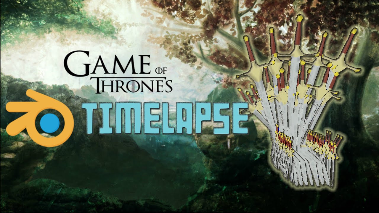Blender Timelapse: Game of Thrones Throne
