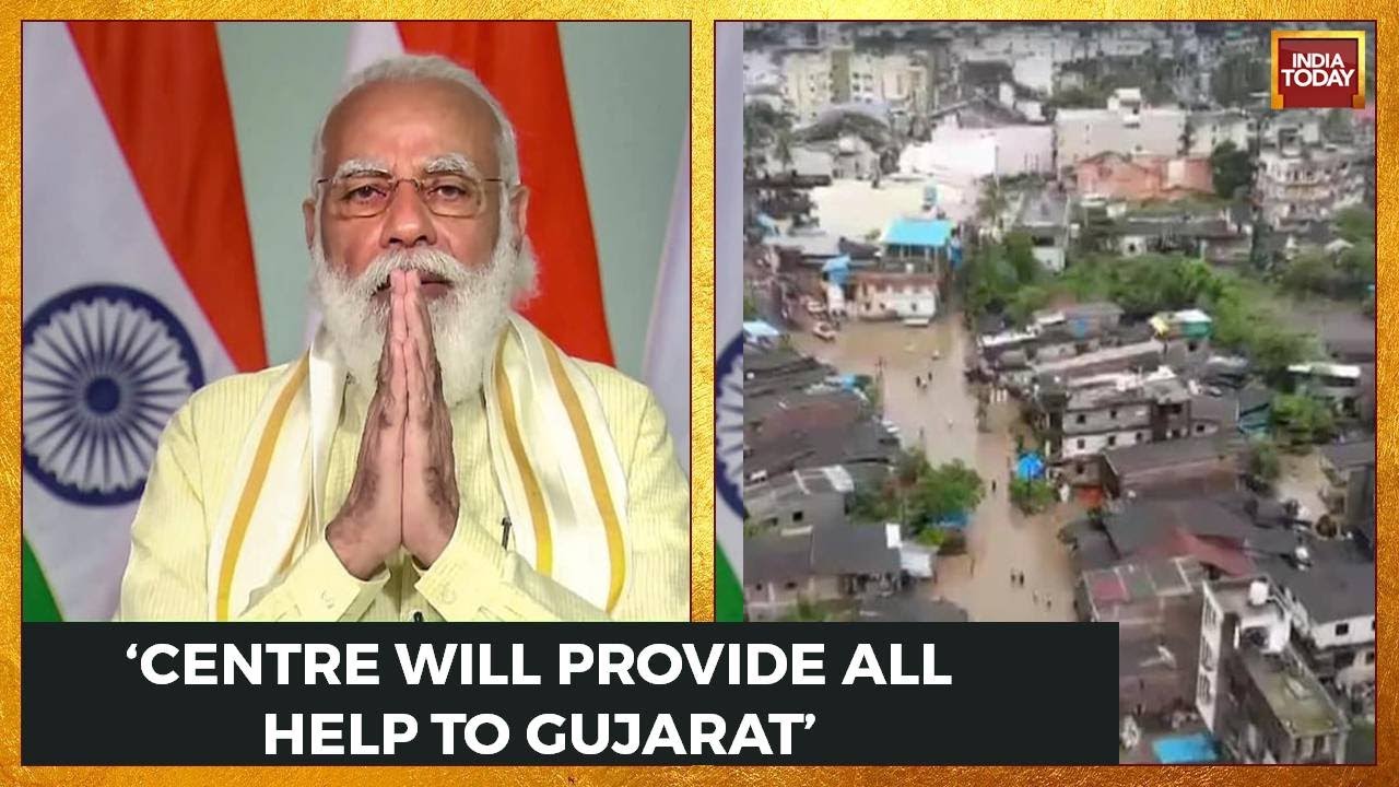 PM Modi Dials Gujarat CM To Take Stock Of Floods, Assures Bhupendra Patel Of Centre's All Help